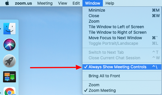 Step1 - Always show meeting controls