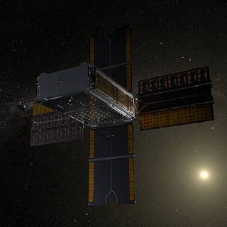 The BioSentinel spacecraft enters a heliocentric orbit. BioSentinel will detect and measure the impact of space radiation on living organisms over long durations beyond low-Earth orbit (LEO).