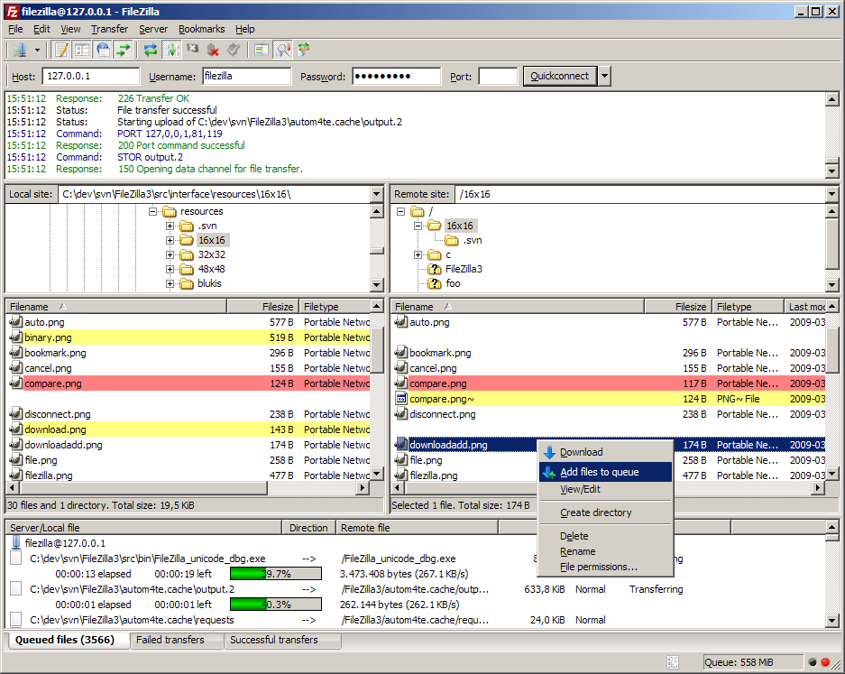 Best Free FTP Client - FileZilla on Windows