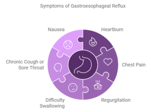  Symptoms of Gastric reflux