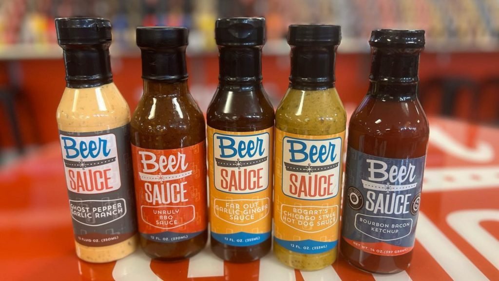 BeerSauce bottles of sauce