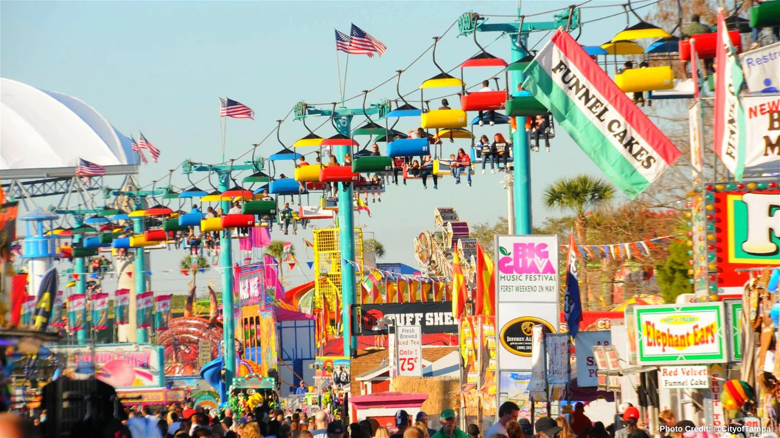 Sky Ride Across Florida State Fairgrounds