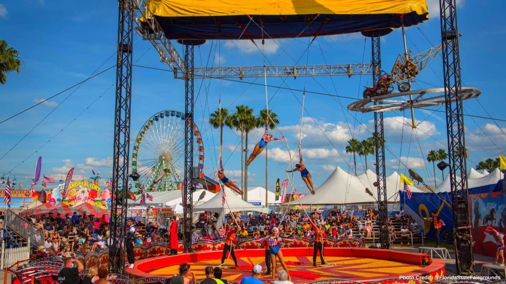 Florida State Fair Circus Act Outdoor Fairgrounds