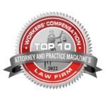 Top 10 Attorney and Practice Magazine's Top 10 Workers' Compensation Law Firm