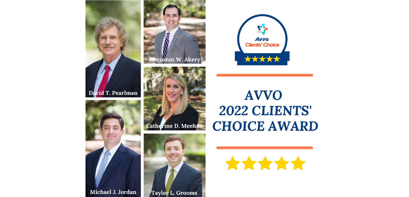 Five Steinberg Law Firm Attorneys Receive Avvo’s 2022 Clients’ Choice Award
