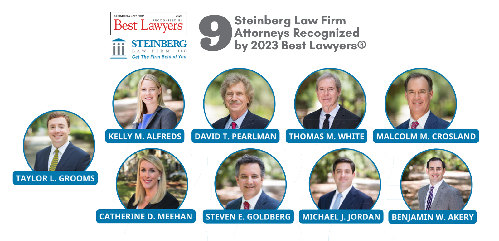 Nine Steinberg Law Firm Attorneys Recognized in The Best Lawyers in America®