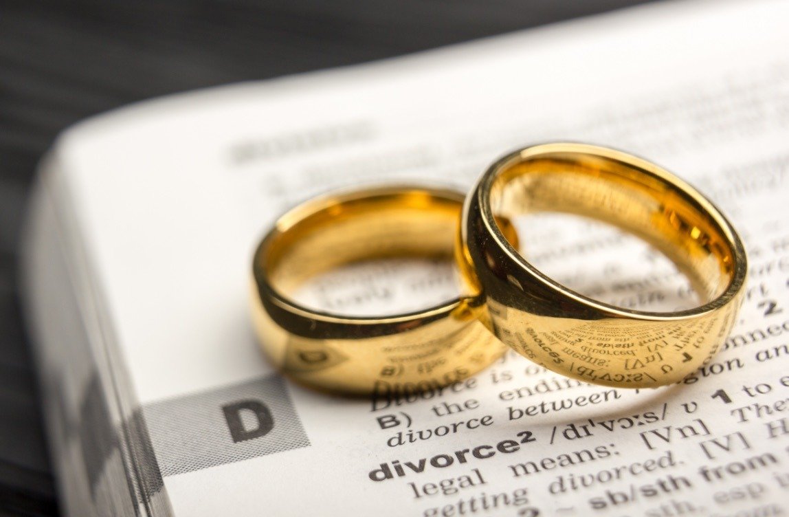 Wedding_Rings_on_top_of_divorce_definition_in_dictionary