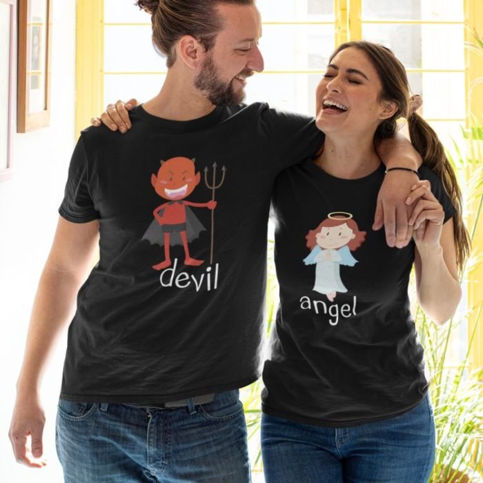 Devil Angel Couple T-shirts