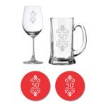 50th Anniversary Beer Wine Glasses