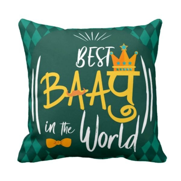Best Baapu in the World Cushion Cover