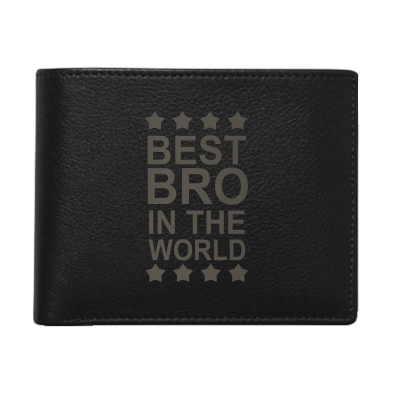 Best Bro In The World Men's Leather Wallet for Brother