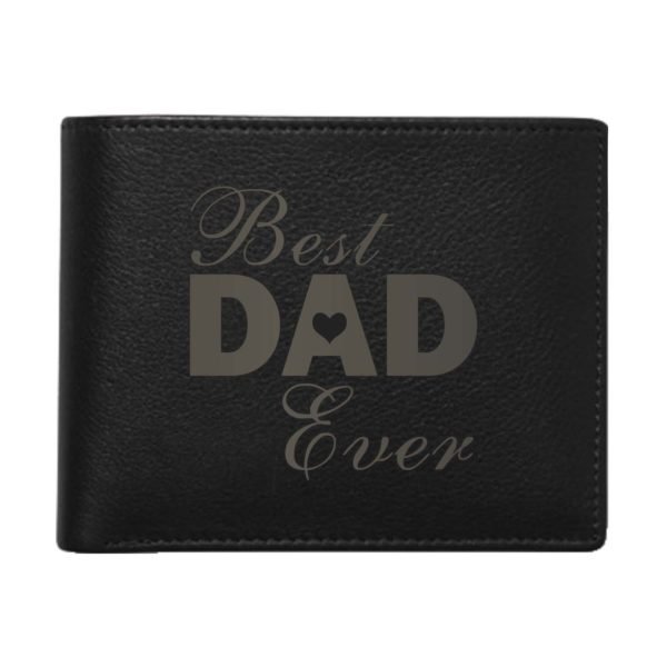 Best Dad Ever Men's Leather Wallet