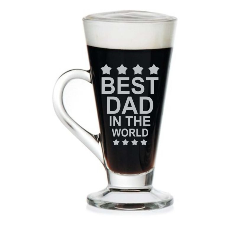 Best Dad In The World Engraved Tea Mug