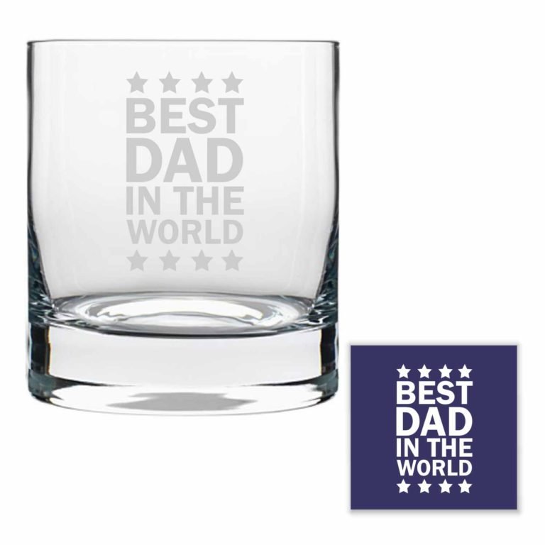 est Dad in the World Whiskey Glass