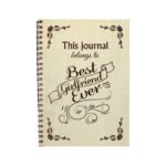Engraved Best Girlfriend Ever Diary