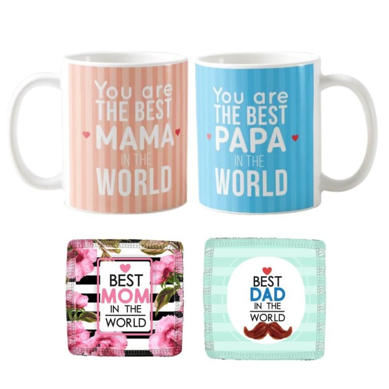 Best Mama Papa in The World Couple Coffee Mug