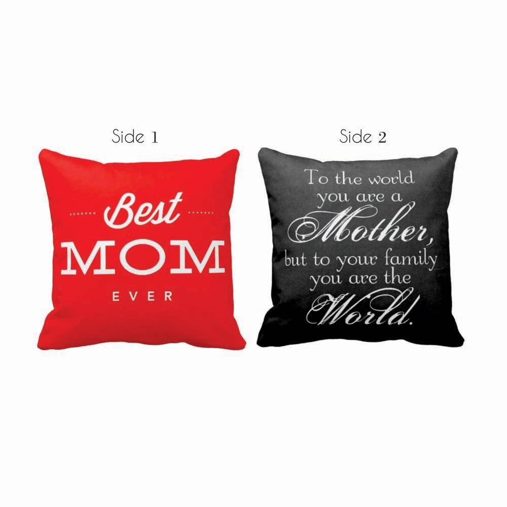 Gifts for Mom, My Mom My World Cushion Cover 1