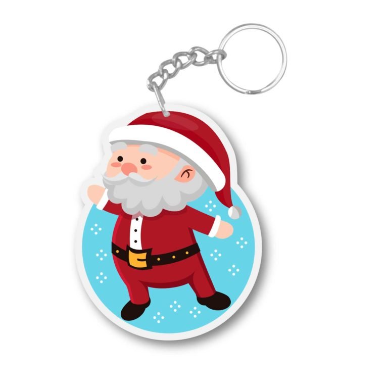 Christmas Santa Claus keychain