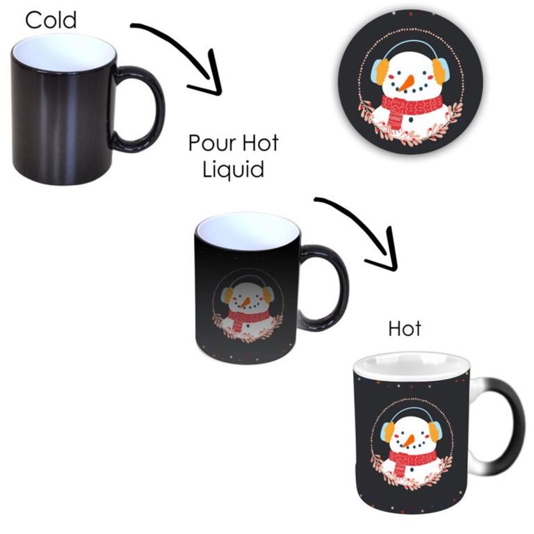 Christmas with Snowman Magic Mug