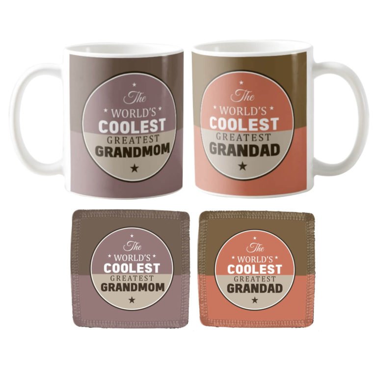 Coolest Greatest Grandma Grandpa Coffee Mug