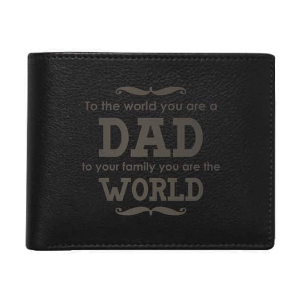 Dad World Men's Leather Wallet