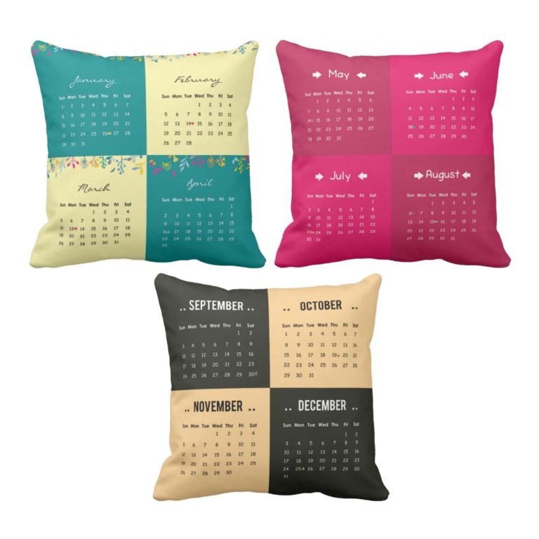 Decorative New Year 2018 Cushions Cover