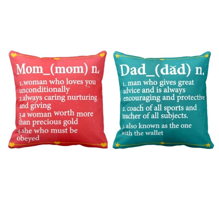 Definition of Mom Dad Cushion Cover Set of 2