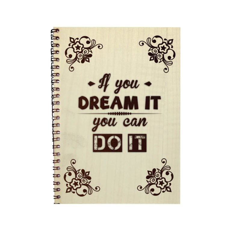 Engraved Dream it Do it Motivational Diary