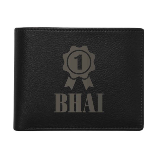 Ek No Ka Bhai Men's Leather Wallet for Brother