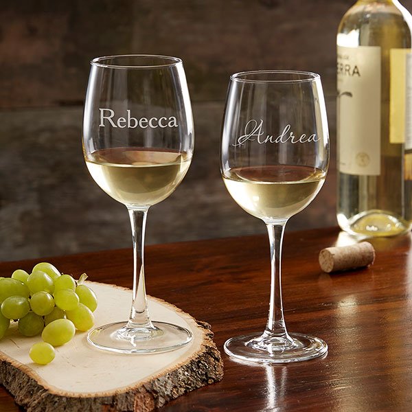 Engraved Celebration Wine Glasses