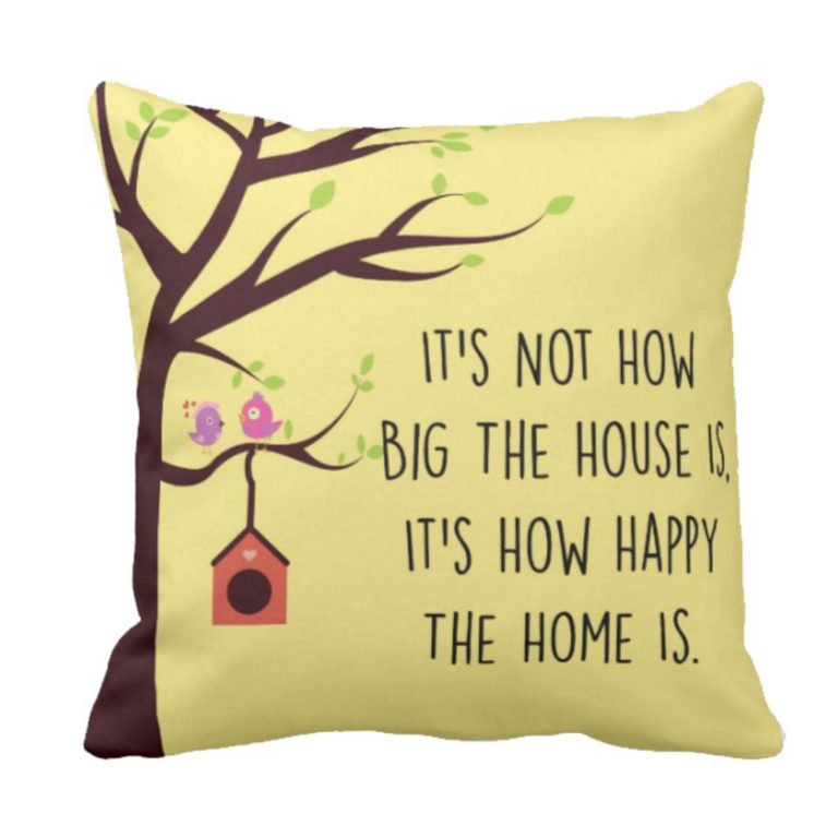 Happy Home Cushion Cover