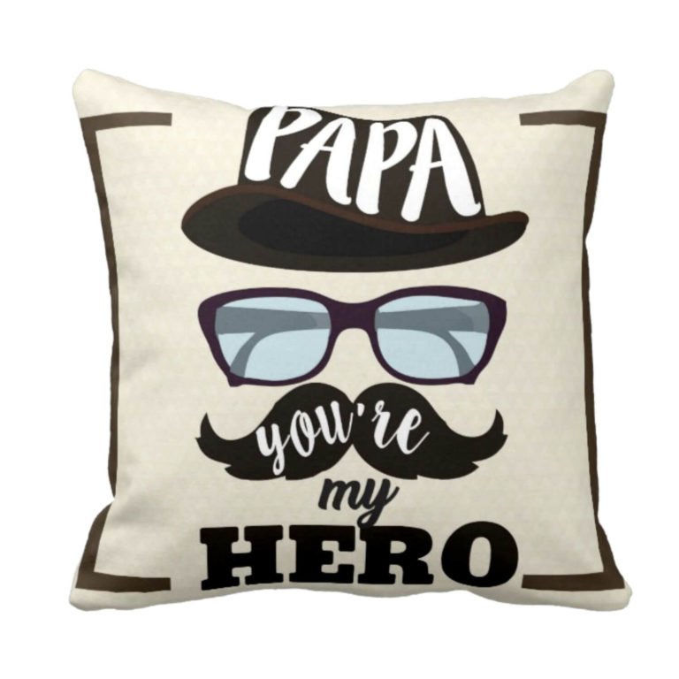 Hero Papa Dad Cushion Cover