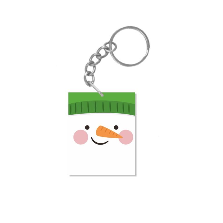 Joyous Snow man Christmas keychain