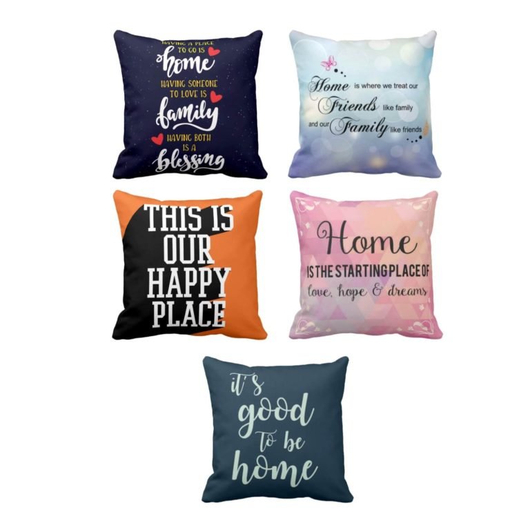 This is Our Happy Place Printed Cushion Cover Set of 5