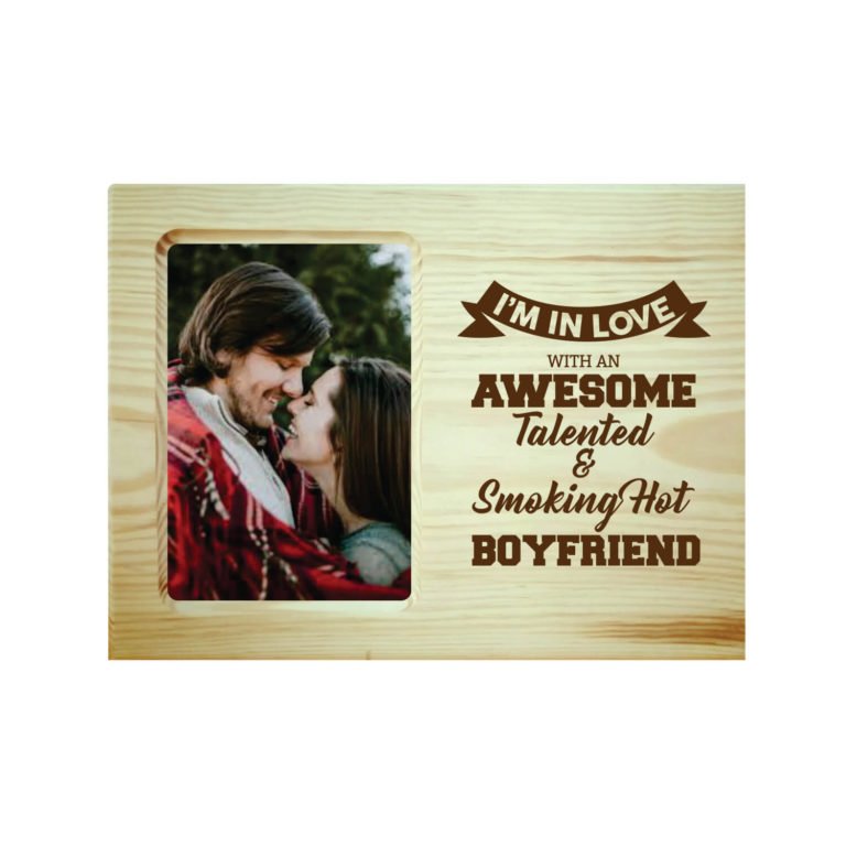Awesome Talented Boyfriend Engraved Photo Frame