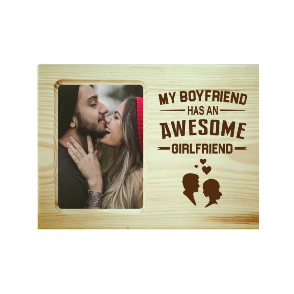 Awesome Girlfriend Engraved Photo Frame