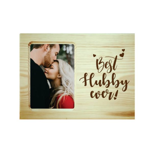 Best Hubby Ever Engraved Photo Frame