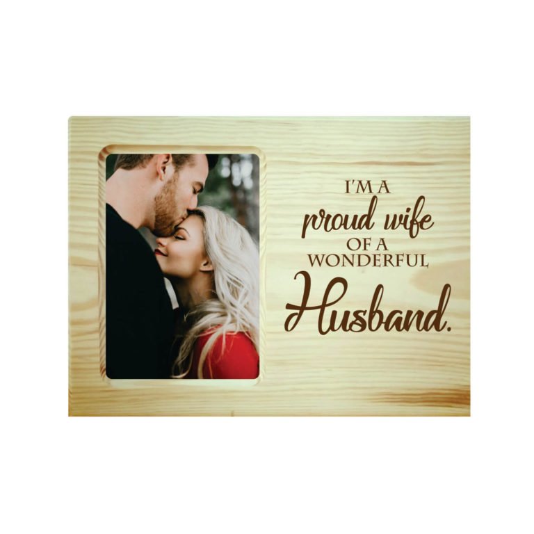 Proud Wife Engraved Photo Frame