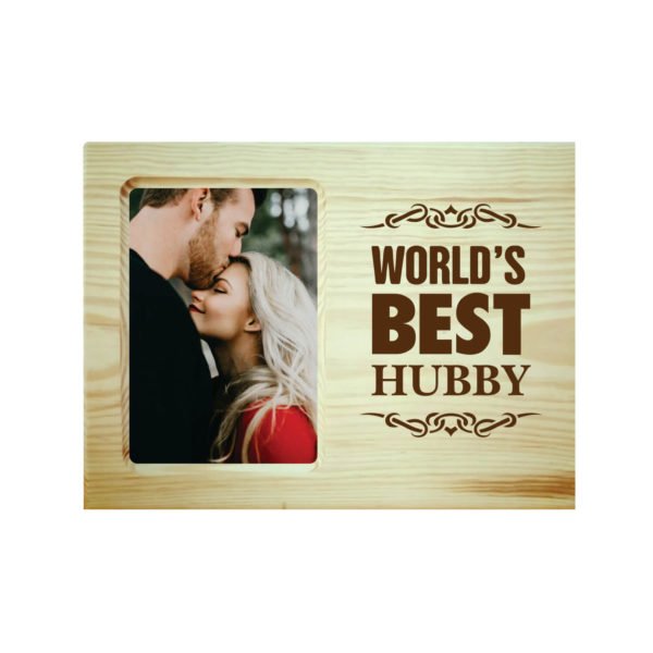 Worlds Best Hubby Engraved Photo Frame