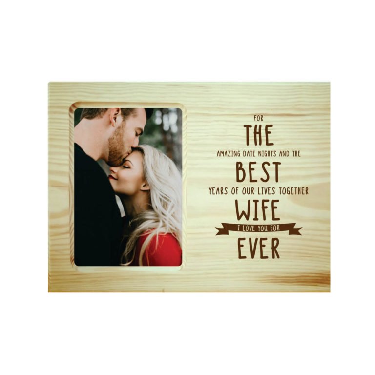 The Best Wife Ever Engraved Photo Frame