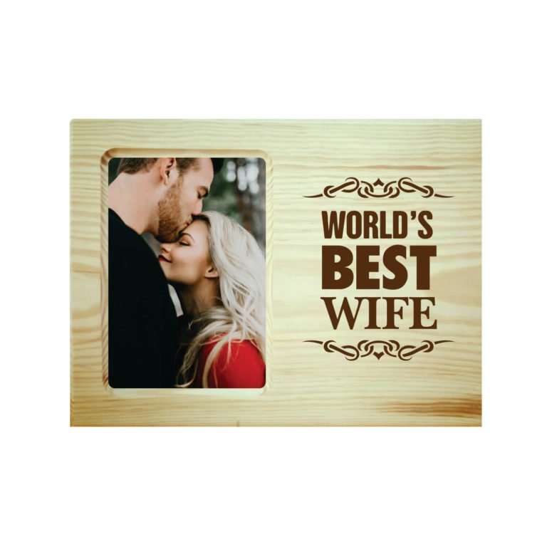 Worlds Best Wifey Engraved Photo Frame