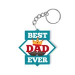 King Best Dad Ever Keychain