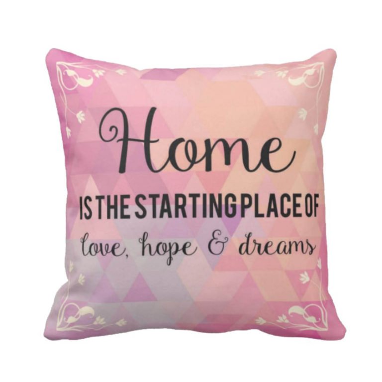 Love Hope Dreams Home Cushion Cover