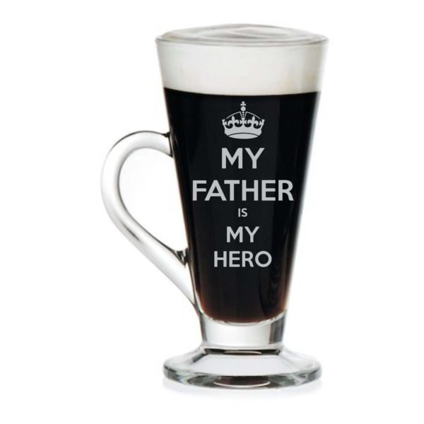 My Father My Hero Engraved Tea Mug