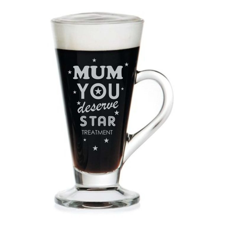 Star Mum Engraved Tea Mug