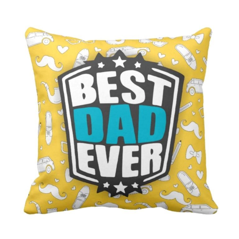 Starry Best Dad Ever Cushion Cover