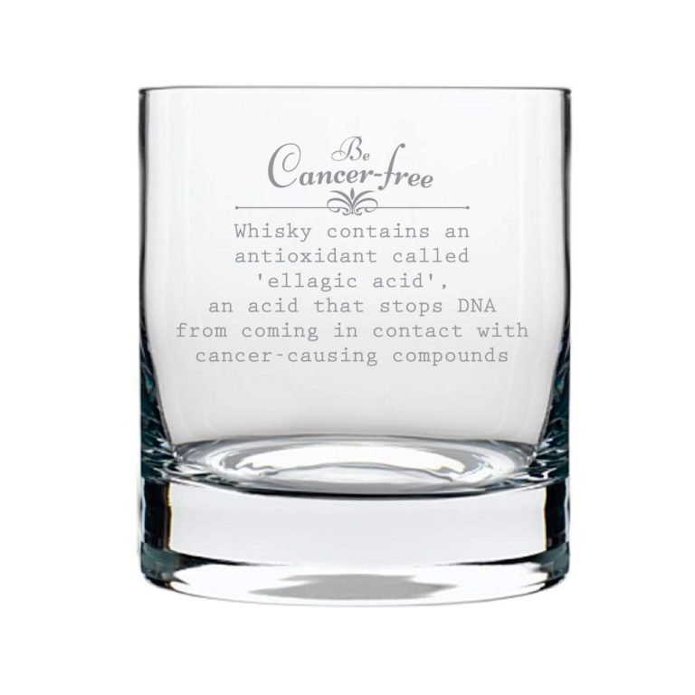Stay Cancer Free Engraved Whiskey Glass