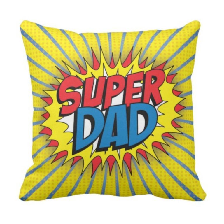 Super Dad Printed Cushion Cover