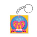 Wonderful Super Mom Keychain