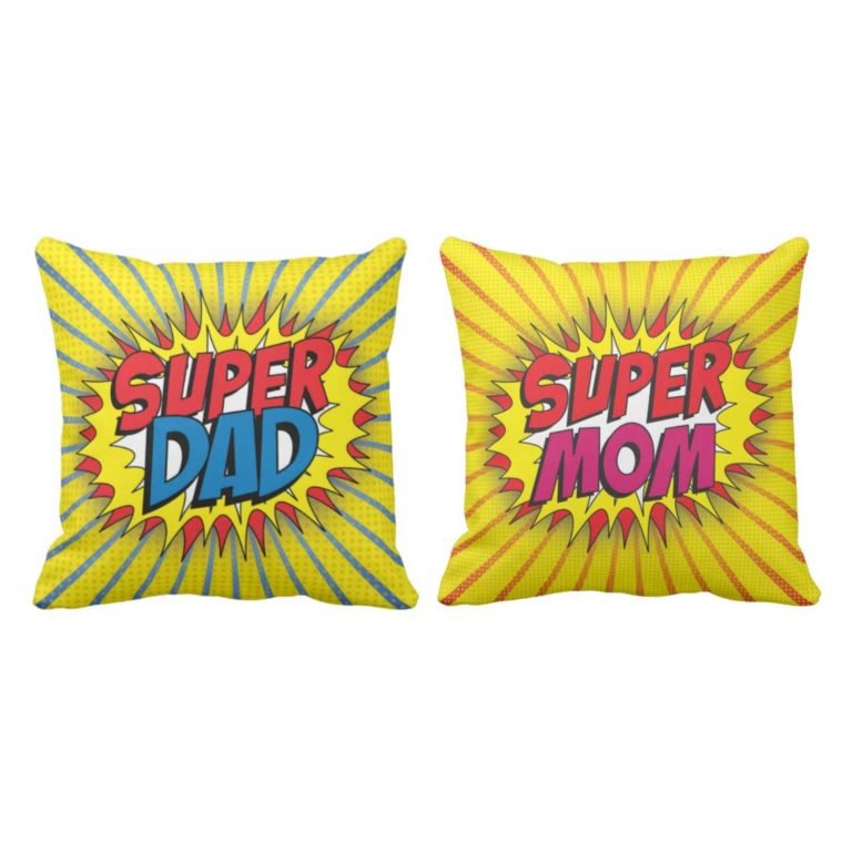 Super Mom Dad Cushion Cover
